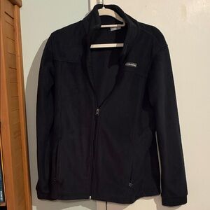 Columbia Midnight Black Full-Zip Fleece Sweater